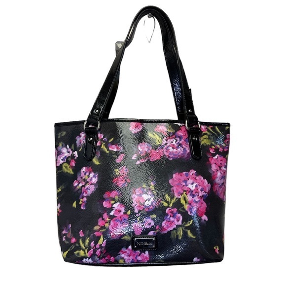 Nine & Co. Handbags - Nine & Co Floral Tote Bag Purse 14 X 10 X 9